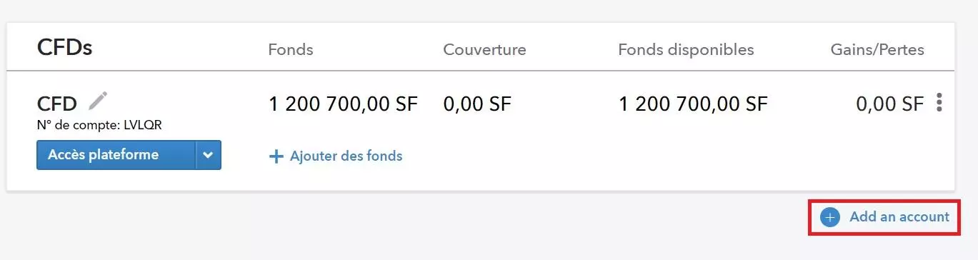 Ajouter des comptes